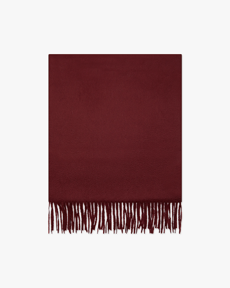Women's Courmayeur Scarf - Bordeaux Cashmere