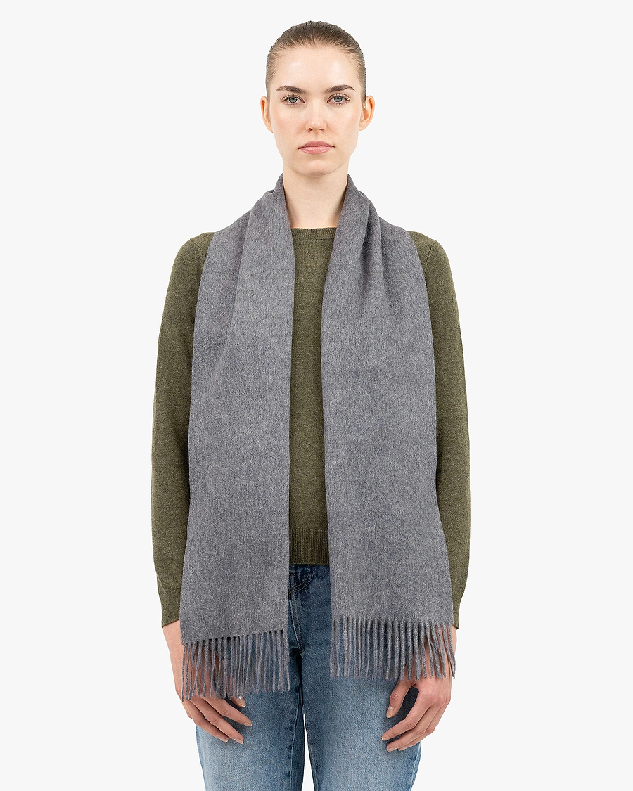 Women's Courmayeur Scarf - Grey Cashmere
