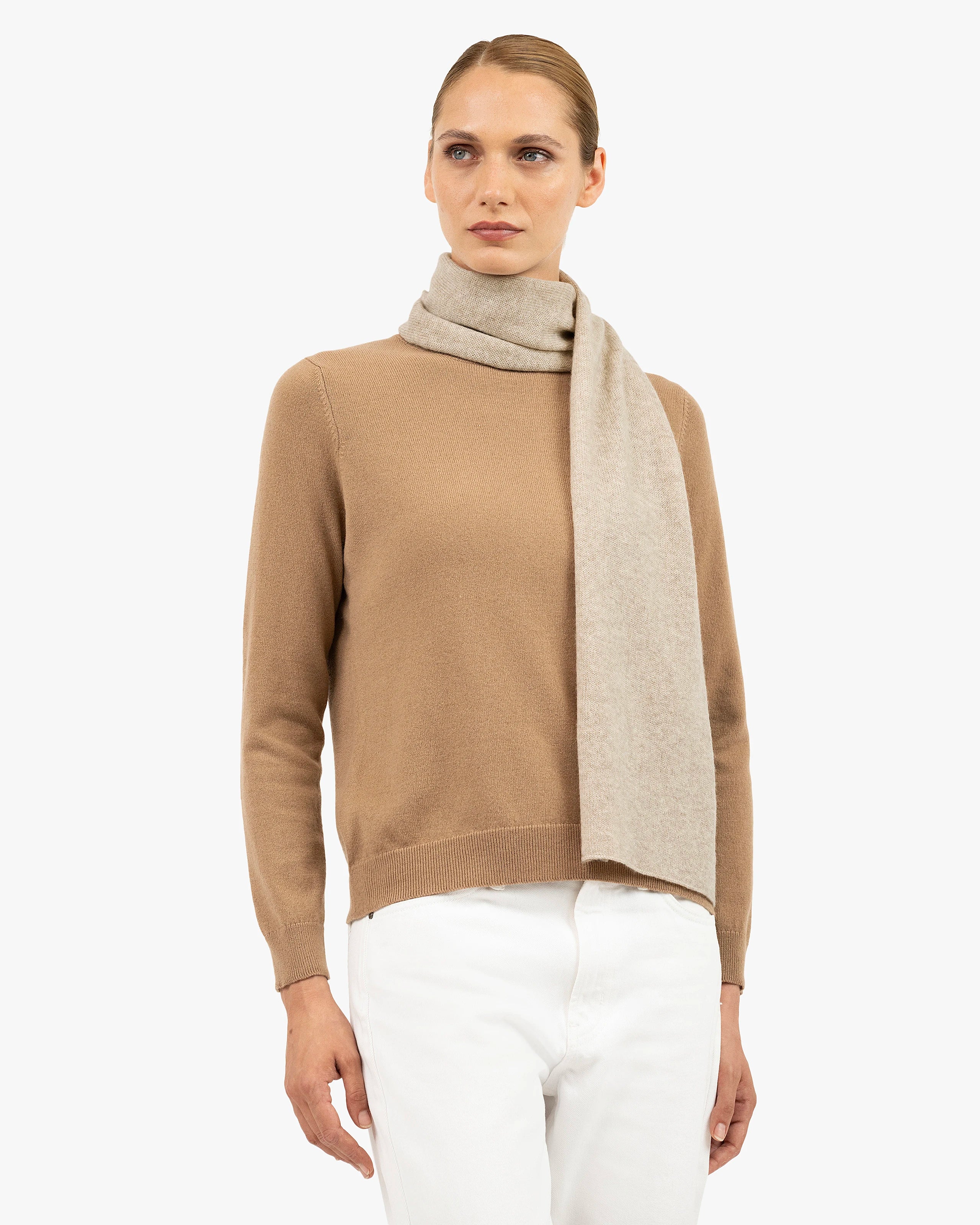 Women's Essential Scarf - Beige Cashmere