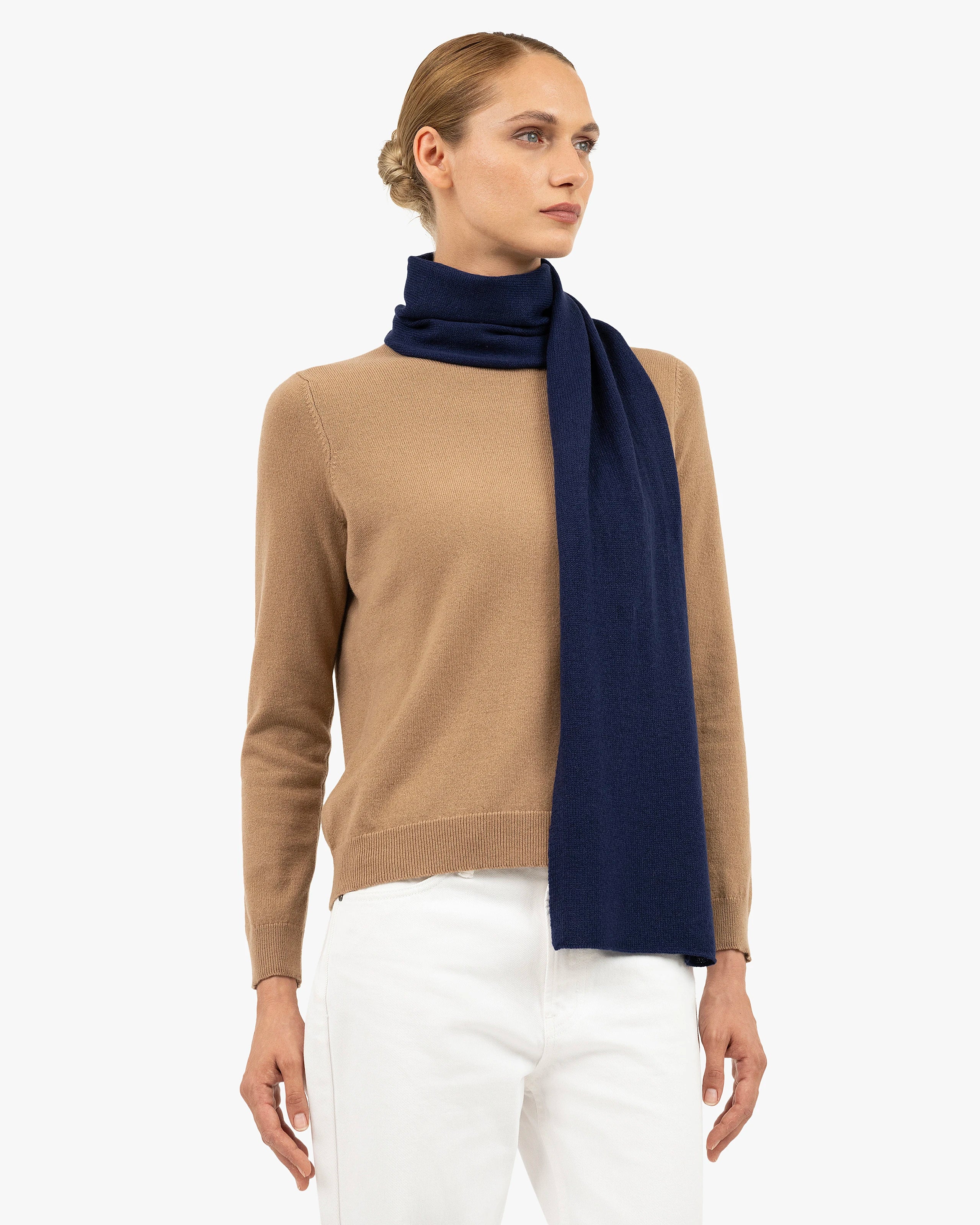 Women's Essential Scarf - Blue Cashmere