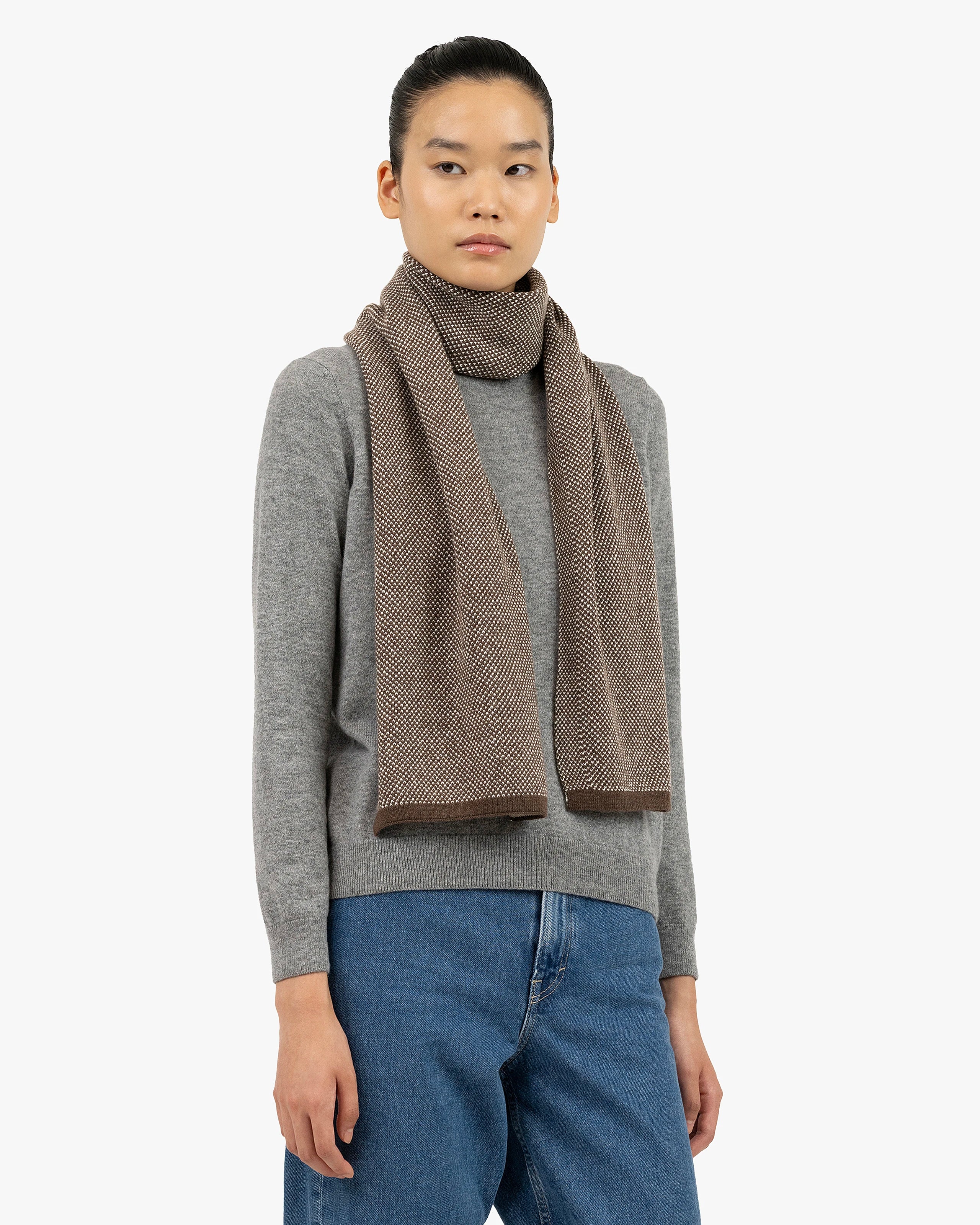 Women's San Carlo Scarf - Brown Cashmere