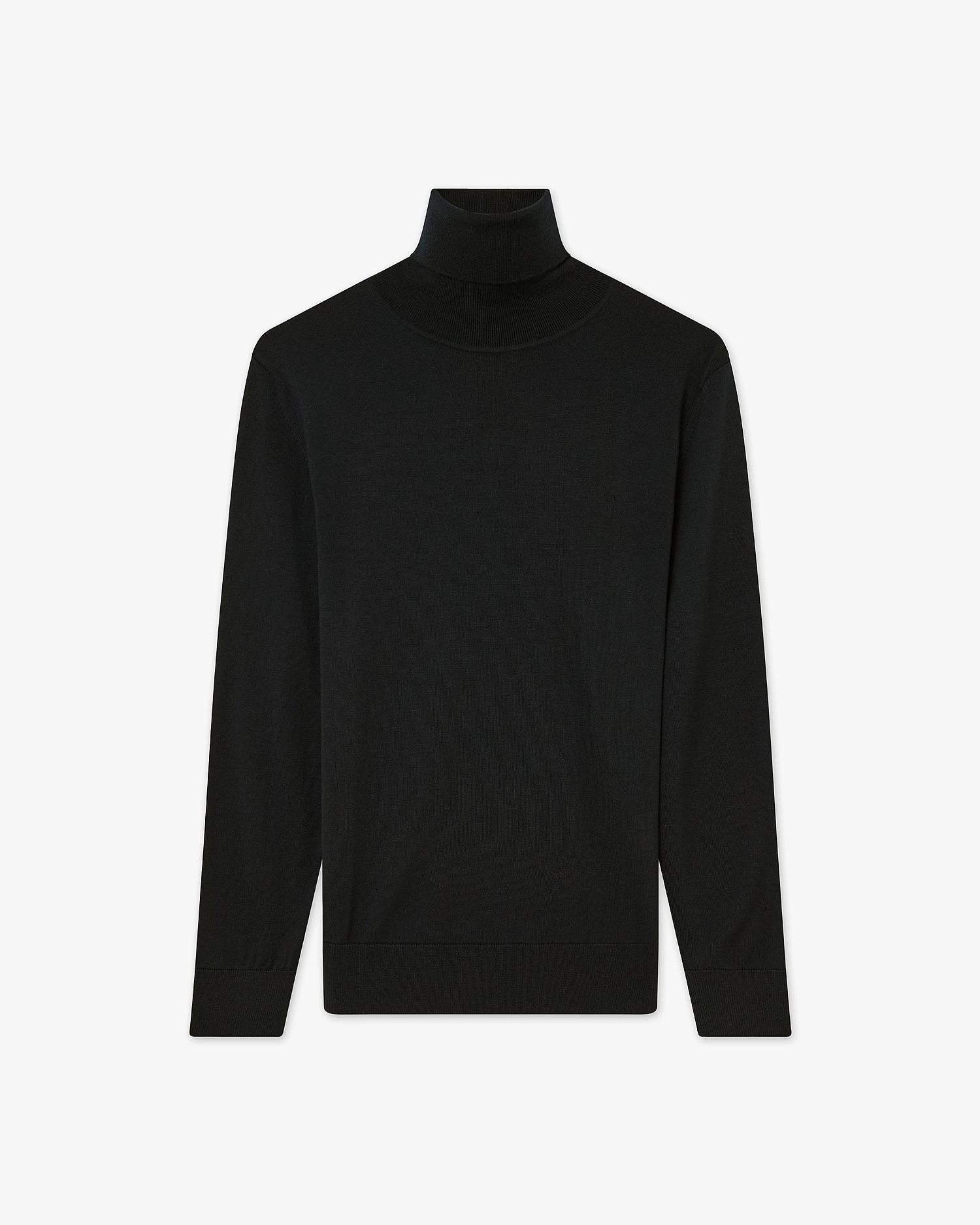 Women's Seraphine Turtleneck Sweater - Black Merino Superfine