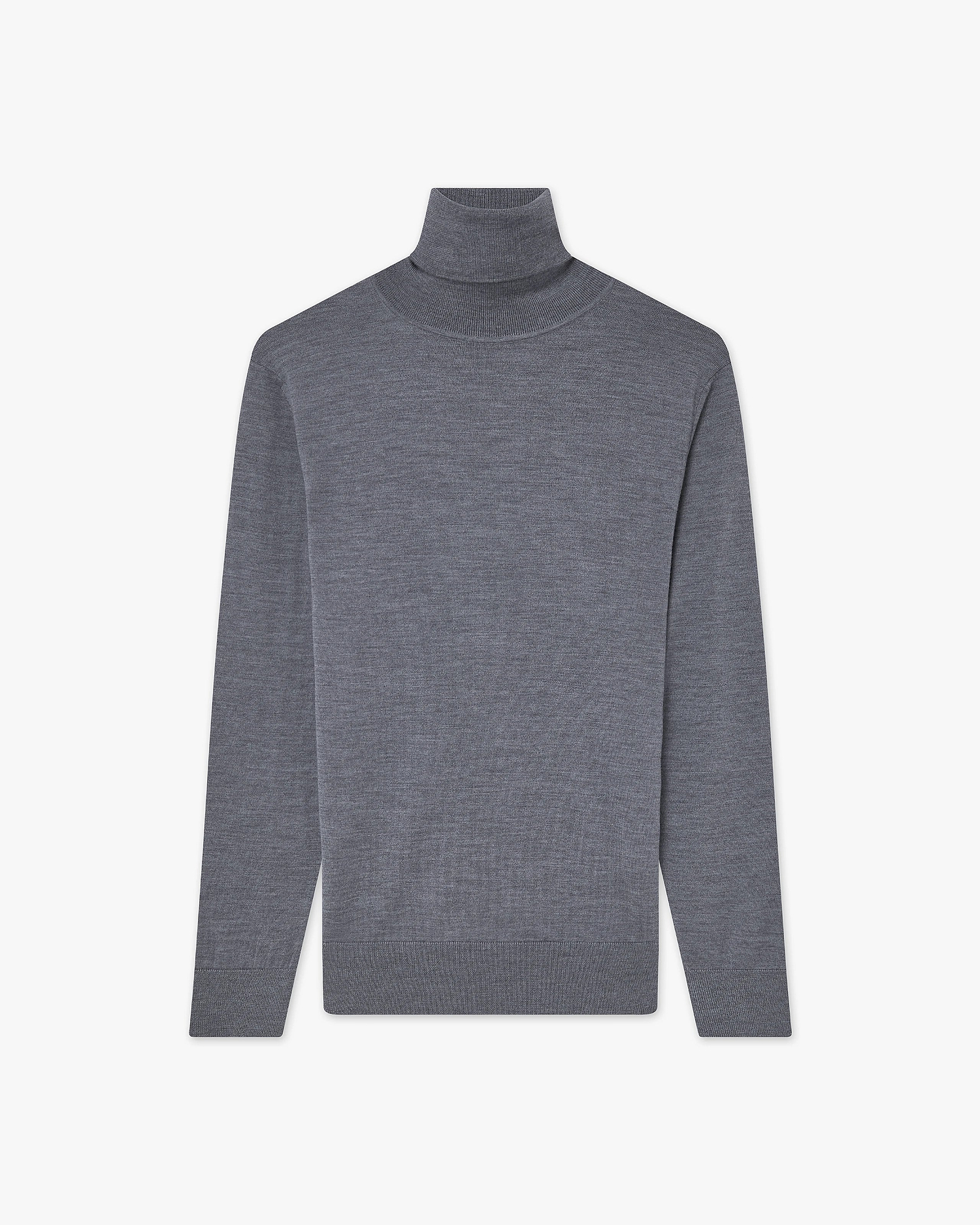 Women's Seraphine Turtleneck Sweater - Grey Merino Superfine