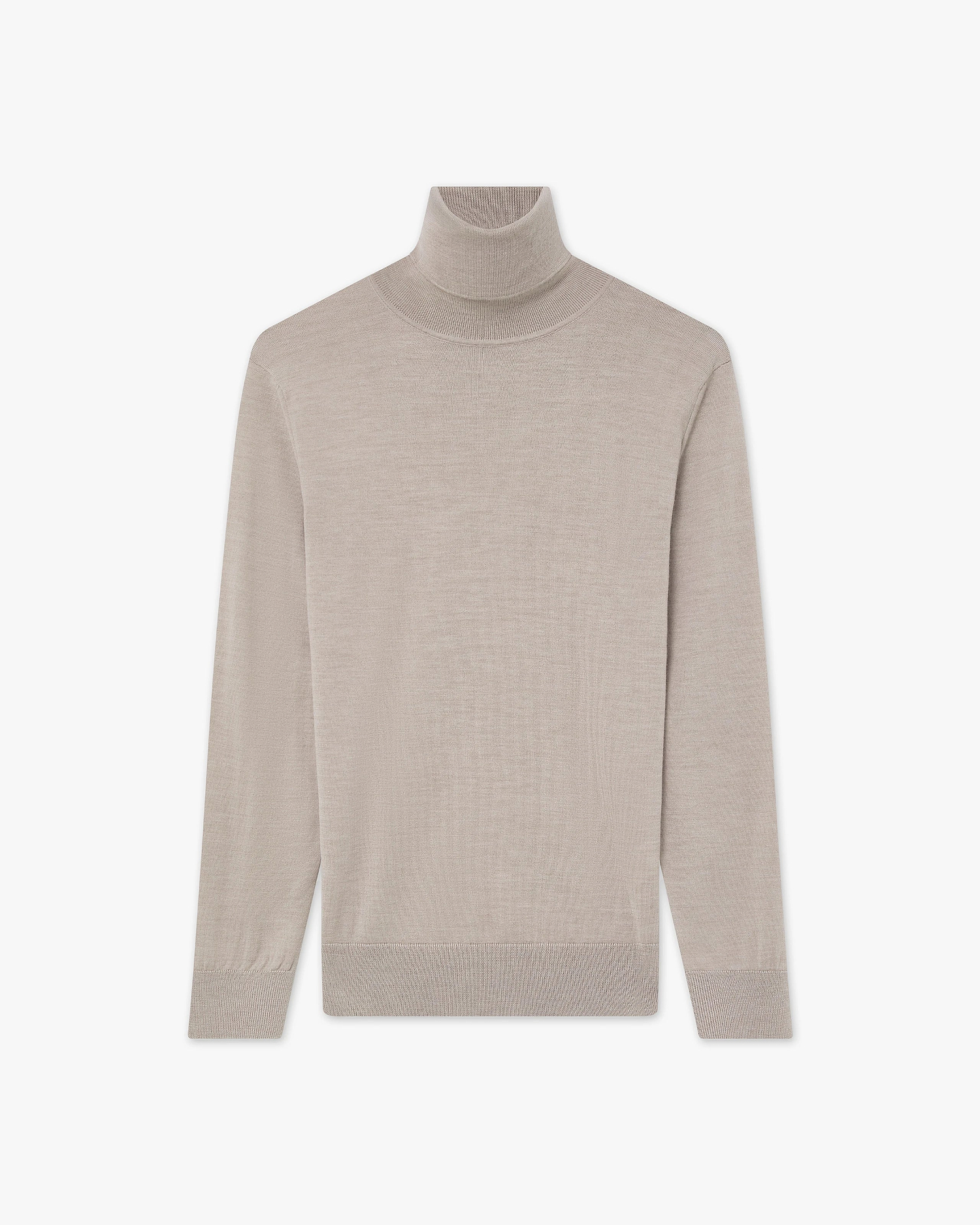 Women's Seraphine Turtleneck Sweater - Beige Merino Superfine