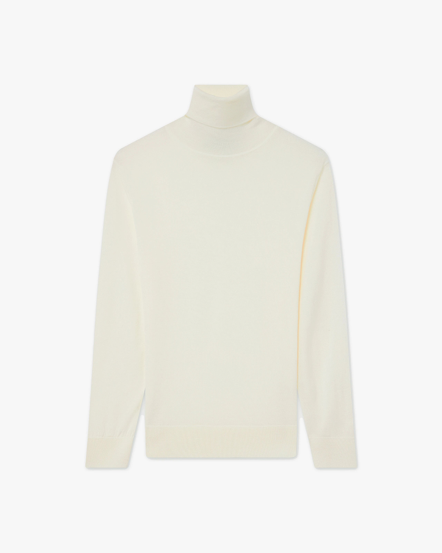 Women's Seraphine Turtleneck Sweater - White Merino Superfine