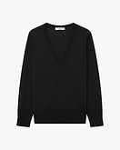 Women's Seraphine V-Neck Sweater - Black