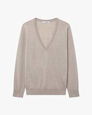 Women's Seraphine V-Neck Sweater - Beige