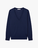 Women's Seraphine V-Neck Sweater - Blue