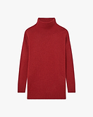 Siena Mock Neck Sweater - Red