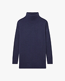Siena Mock Neck Sweater - Blue