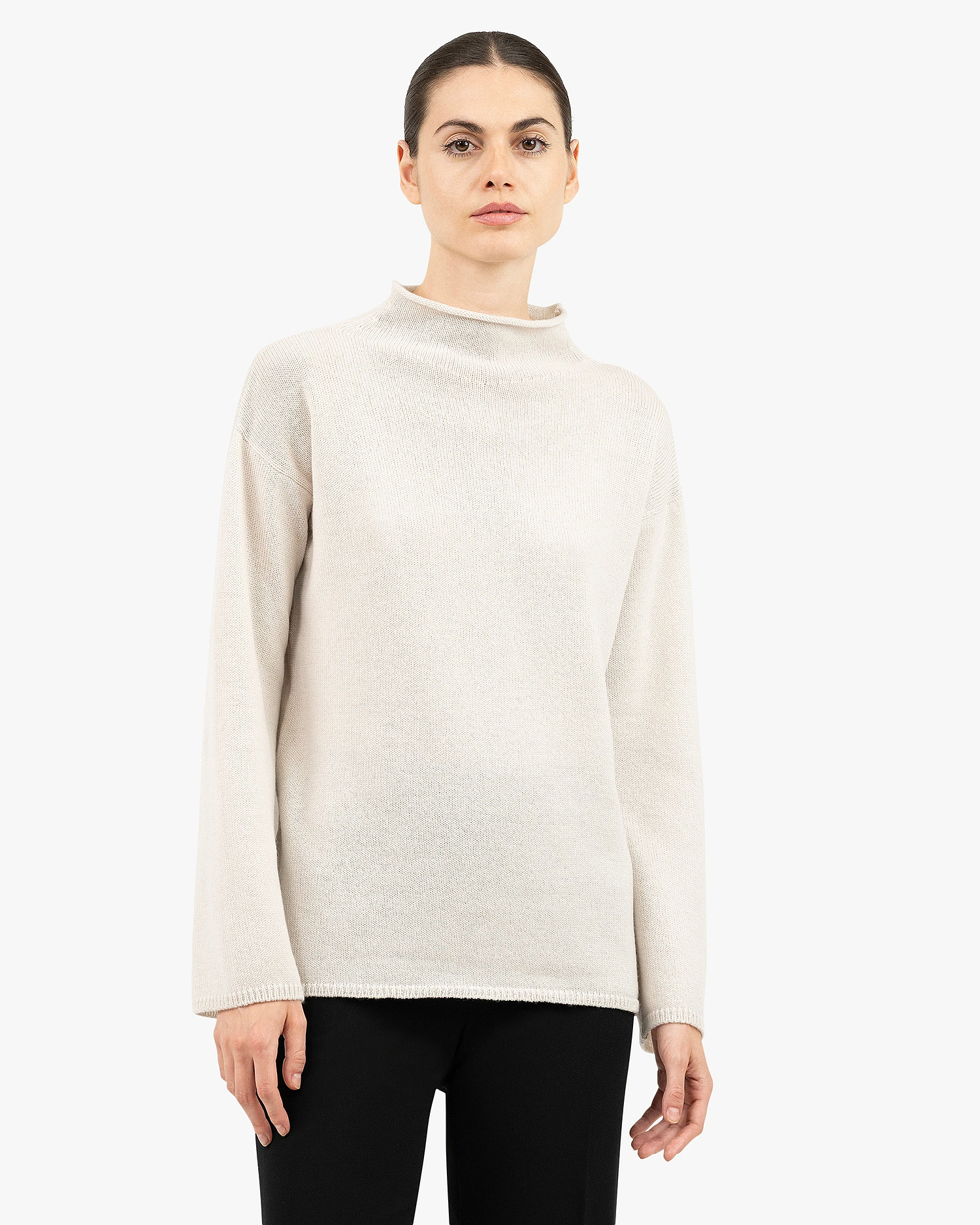 Women's Siena Sweater - White Merino / Cashmere