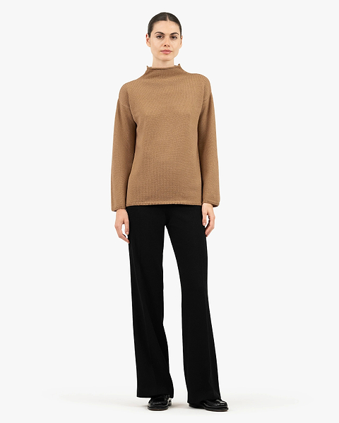 Women's Siena Sweater - Camel Merino / Cashmere