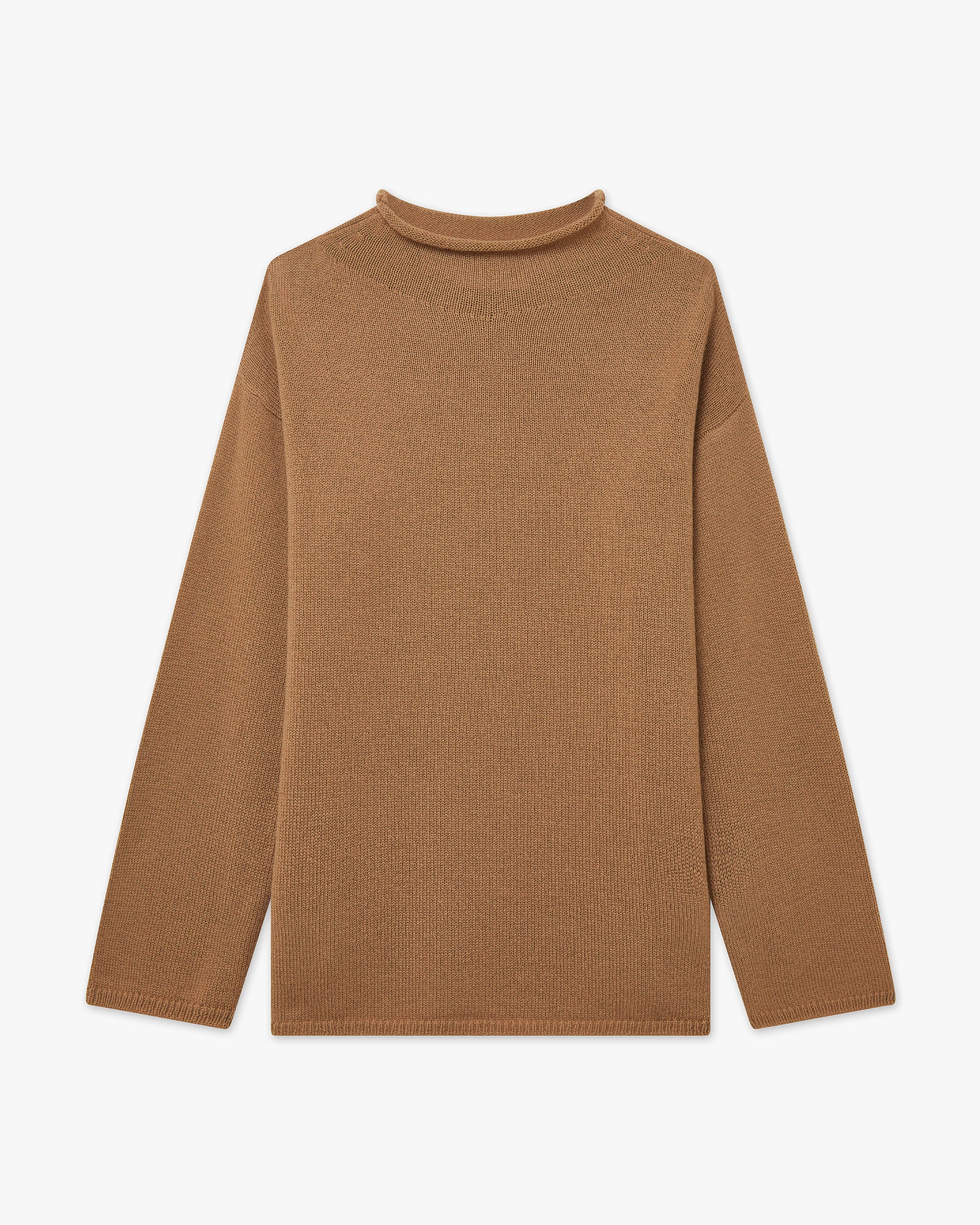 Women's Siena Sweater - Camel Merino / Cashmere