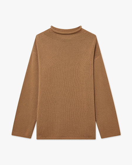 Women's Siena Sweater - Camel Merino / Cashmere