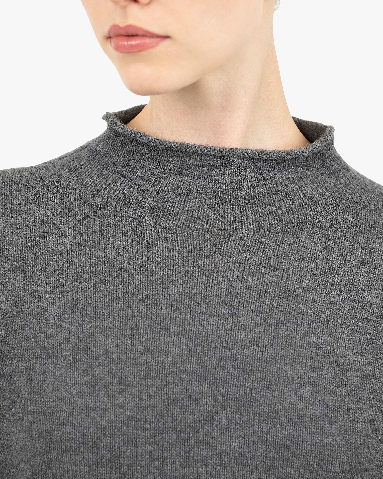 Women's Siena Wool-Cashmere Sweater - Medium Grey Women's Siena Wool-Cashmere Sweater - Medium Grey