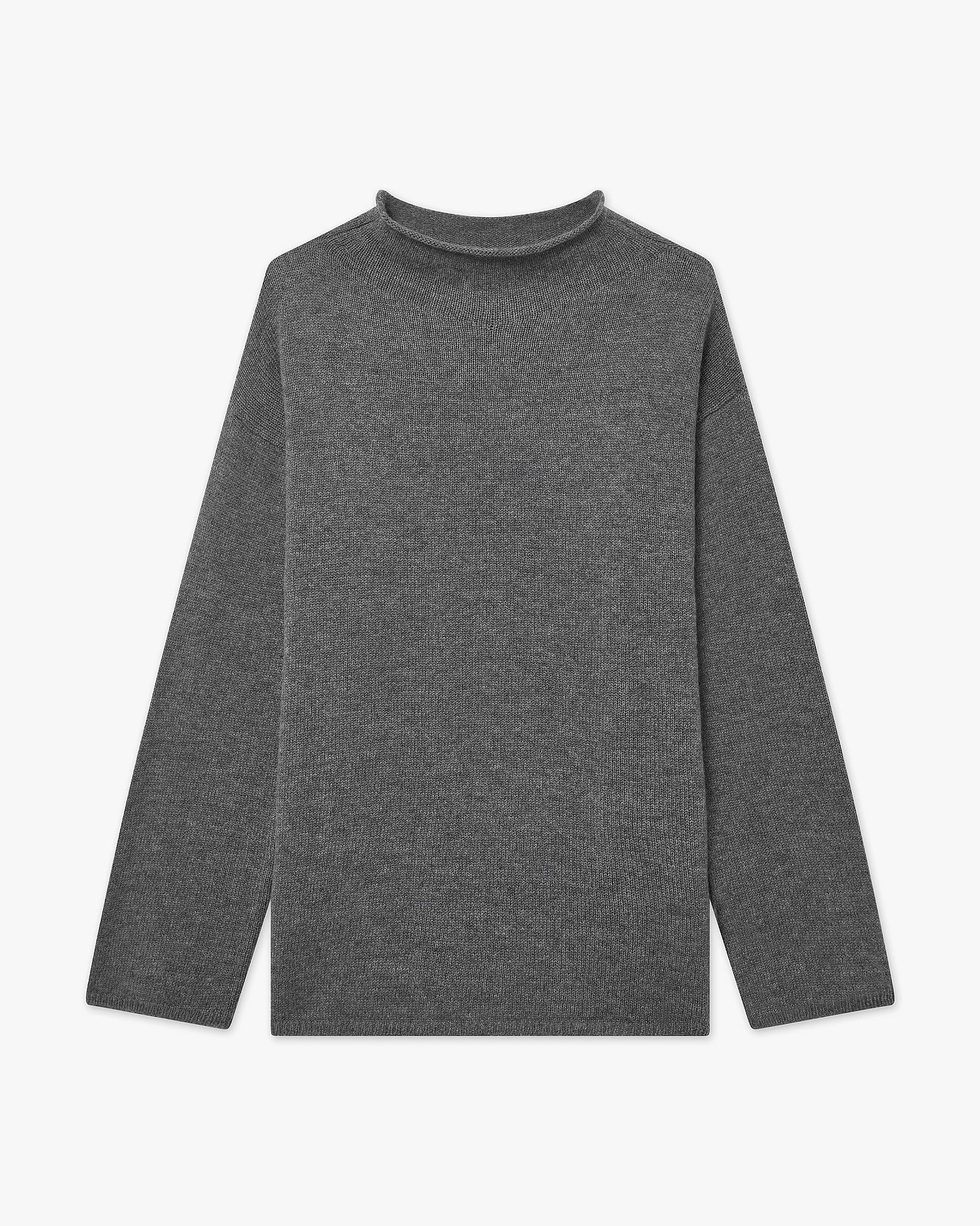 Women's Siena Wool-Cashmere Sweater - Medium Grey Women's Siena Wool-Cashmere Sweater - Medium Grey