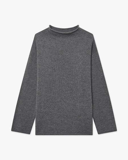 Women's Siena Sweater - Medium Grey Merino / Cashmere