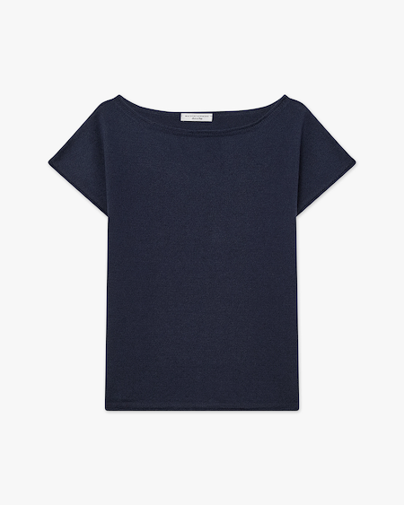 Siena Top Sweater - Blue Merino / Cashmere