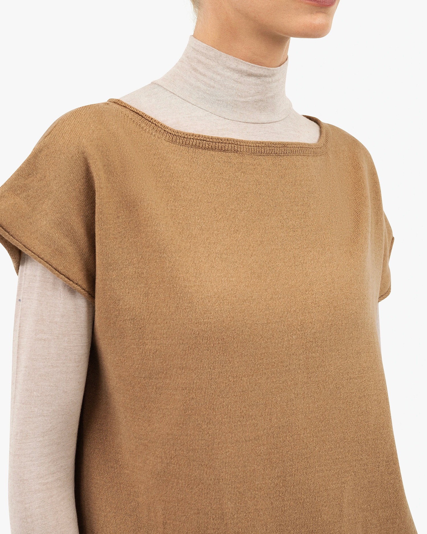 Siena Top Sweater - Camel Merino / Cashmere