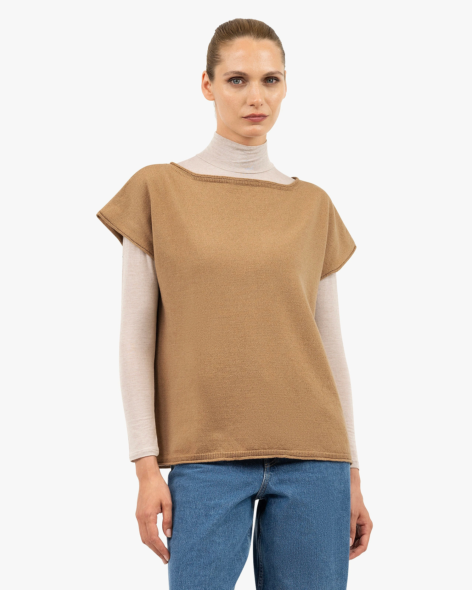 Siena Top Sweater - Camel Merino / Cashmere