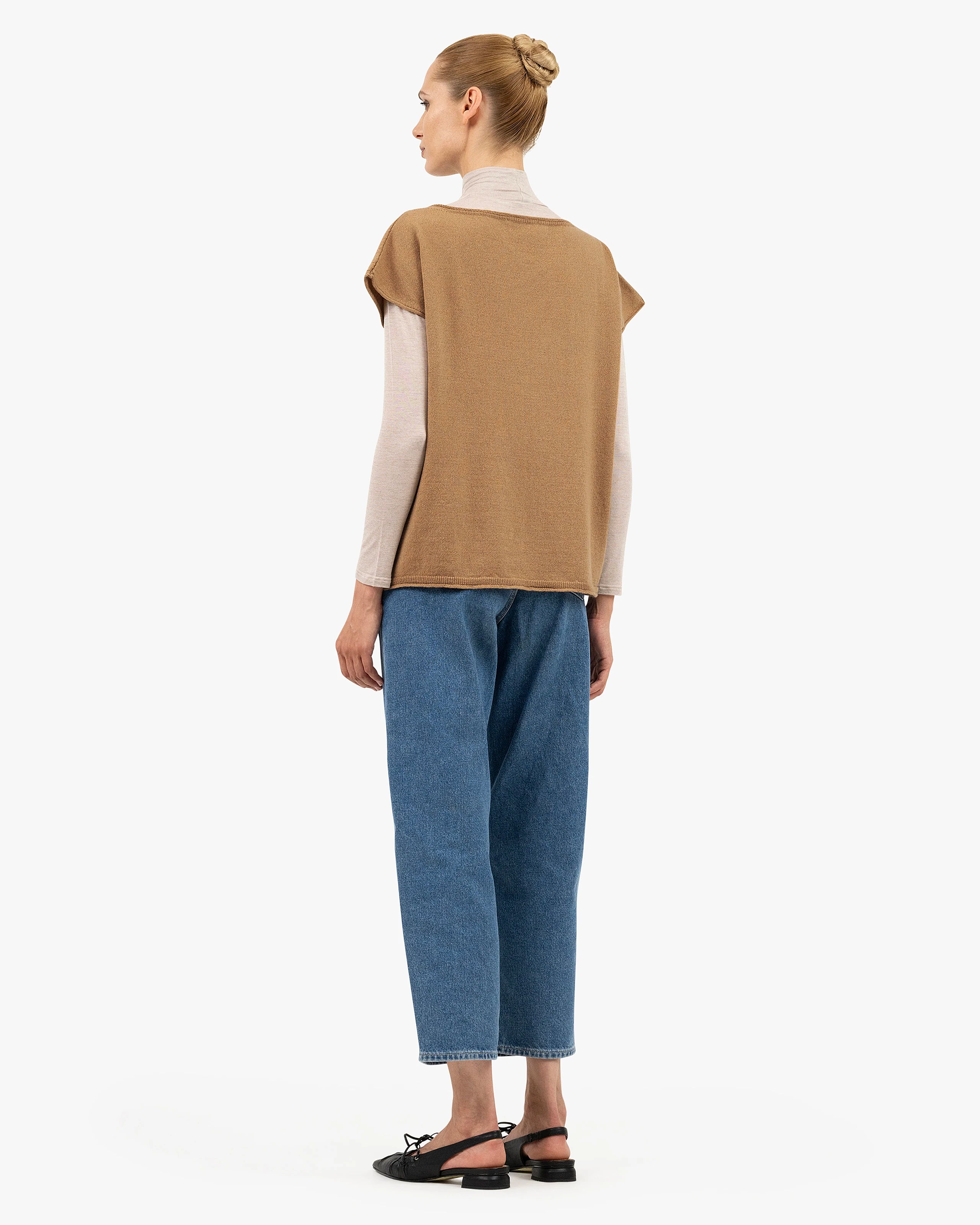 Siena Top Sweater - Camel Merino / Cashmere