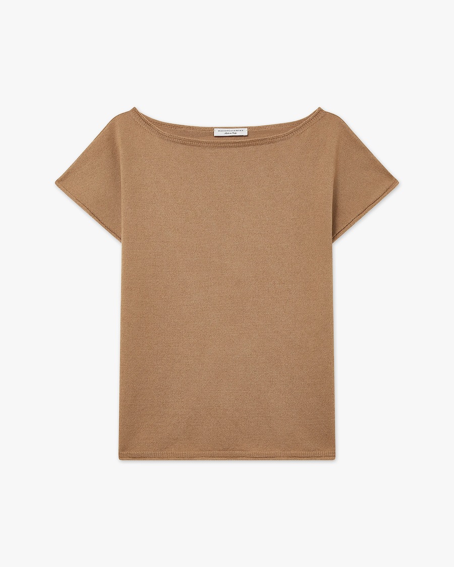 Siena Top Sweater - Camel Merino / Cashmere
