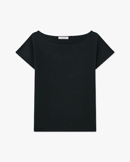 Siena Top Sweater - Black Merino / Cashmere