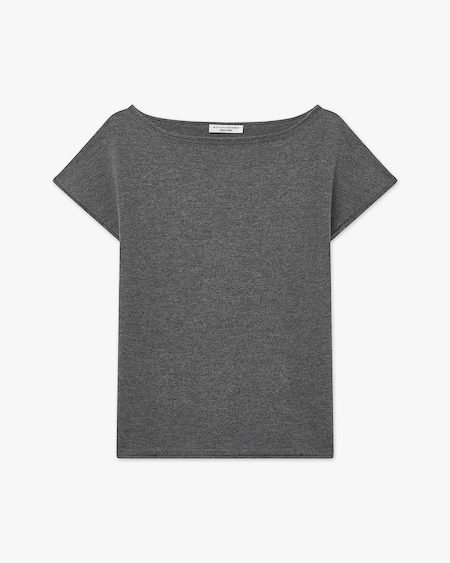 Siena Top Sweater - Medium Grey Merino / Cashmere