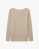 Maglia Scollo Barca Soffio - Beige