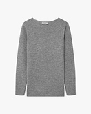 Maglia Scollo Barca Soffio - Grigio Medio