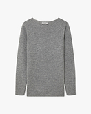 Maglia Scollo Barca Soffio - Grigio Medio