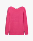 Maglia Scollo Barca Soffio - Fuxia
