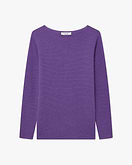 Maglia Scollo Barca Soffio - Viola