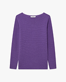 Maglia Scollo Barca Soffio - Viola