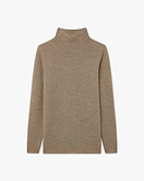 Soffio Mock Neck Pullover - Taupe