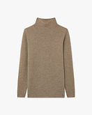 Soffio Mock Neck Pullover - Taupe