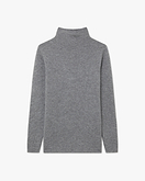 Soffio Mock Neck Pullover - Mittelgrau