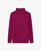 Soffio Mock Neck Pullover - Magenta