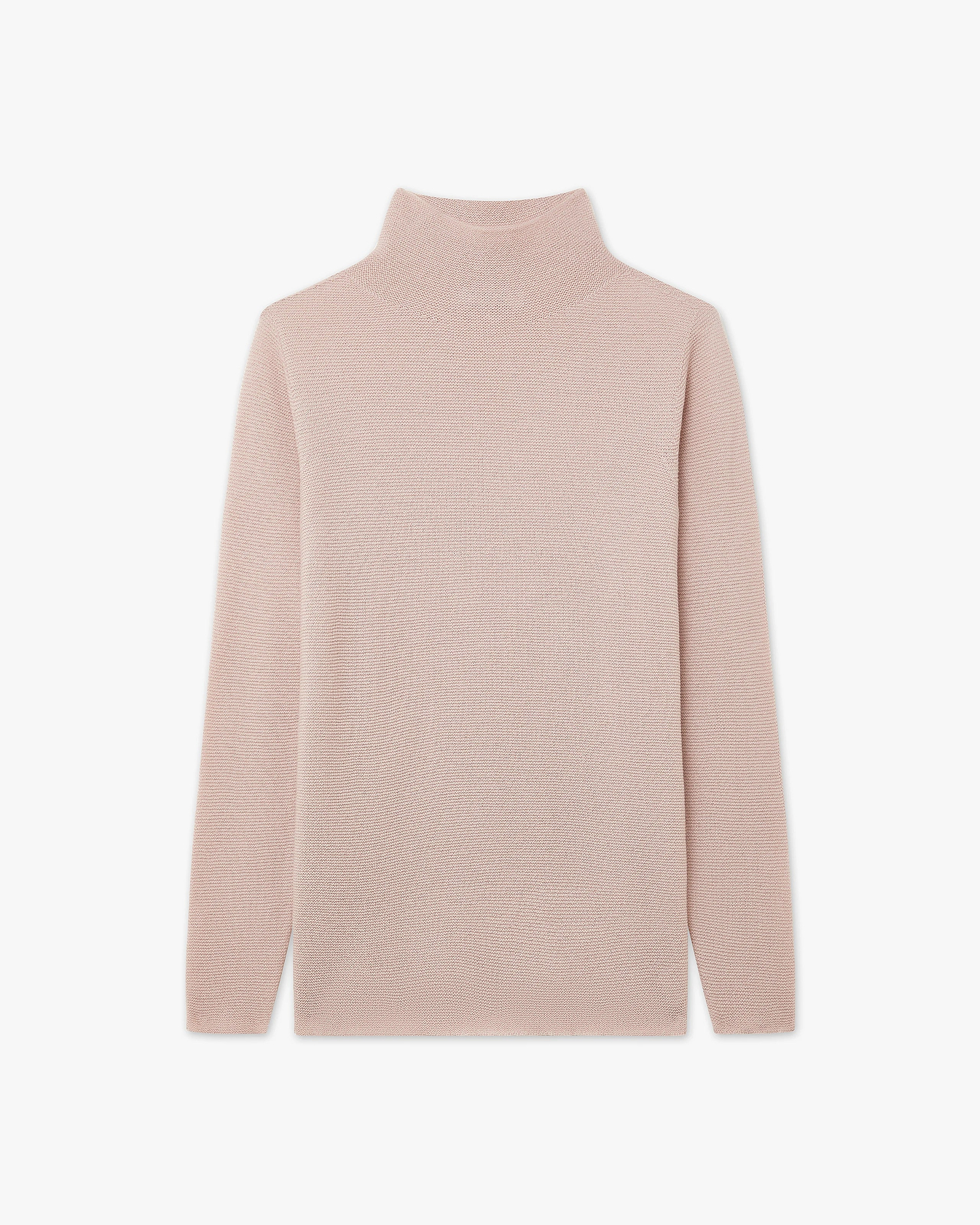Soffio Mock Neck Sweater - Rose Cashmere