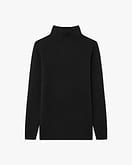 Soffio Mock Neck Pullover - Schwarz