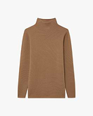Soffio Mock Neck Pullover - Camel