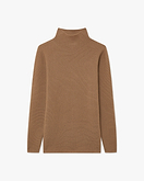 Soffio Mock Neck Pullover - Camel