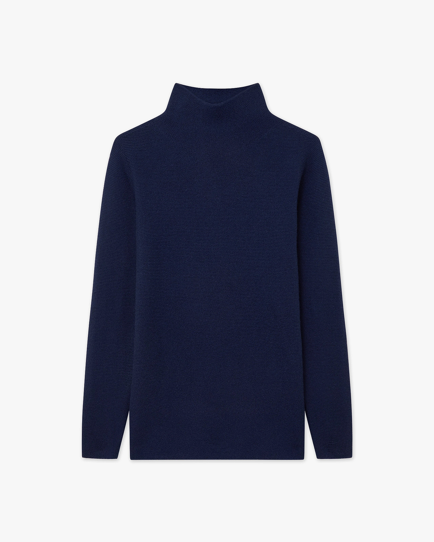 Soffio Mock Neck Sweater - Blue Cashmere