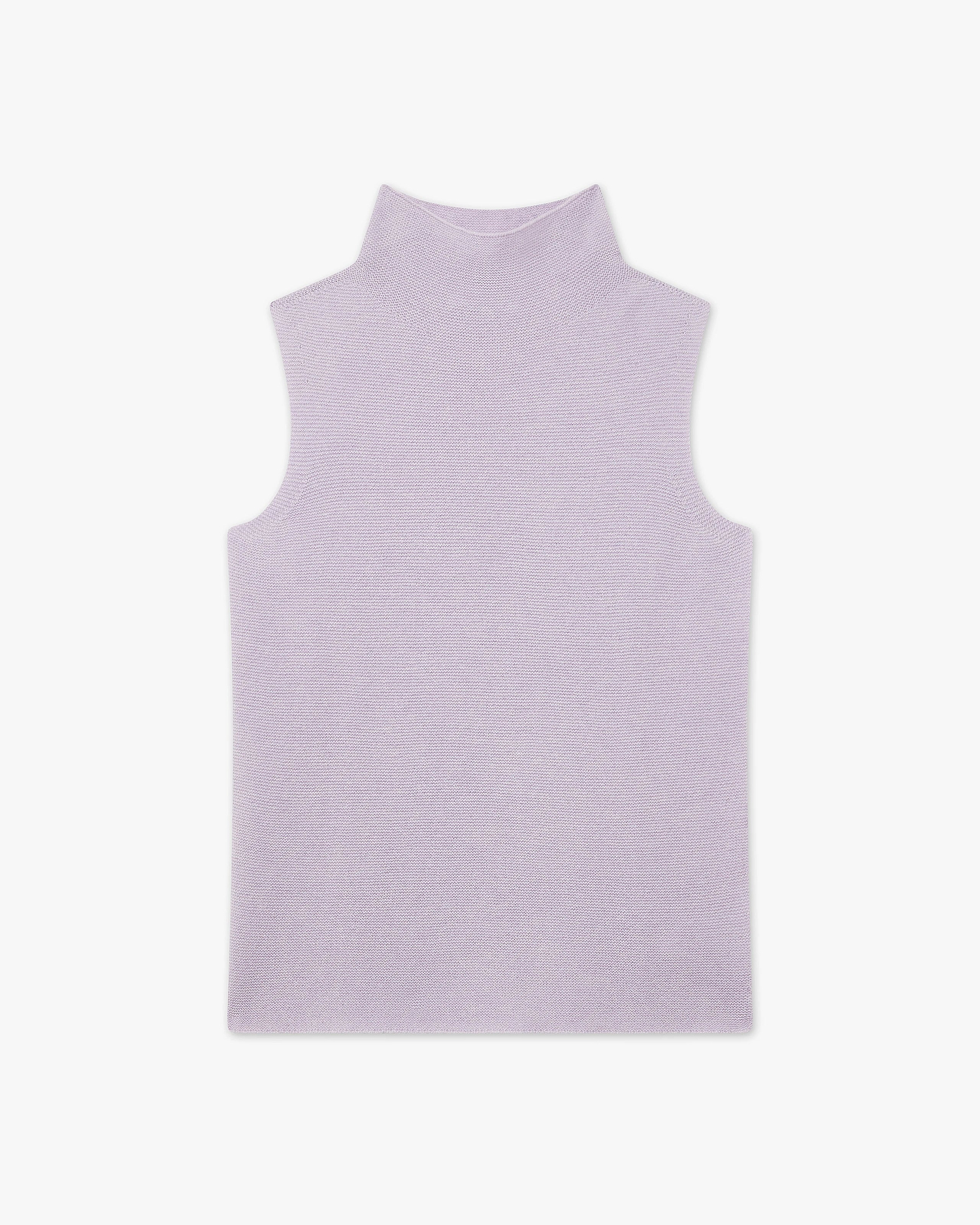 Soffio Mock Neck Top - Lilac Cashmere
