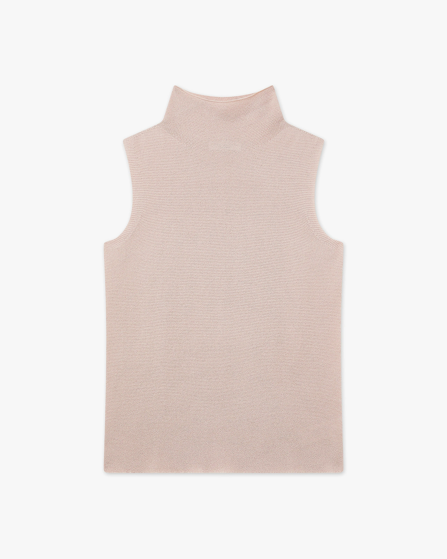 Soffio Mock Neck Top - Rose Cashmere