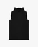 Soffio Mock Neck Top Pullover - Schwarz