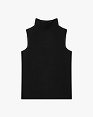 Soffio Mock Neck Top Pullover - Schwarz