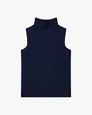 Soffio Mock Neck Top Pullover - Blau