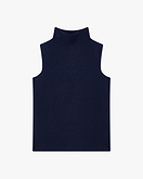 Soffio Mock Neck Top Pullover - Blau