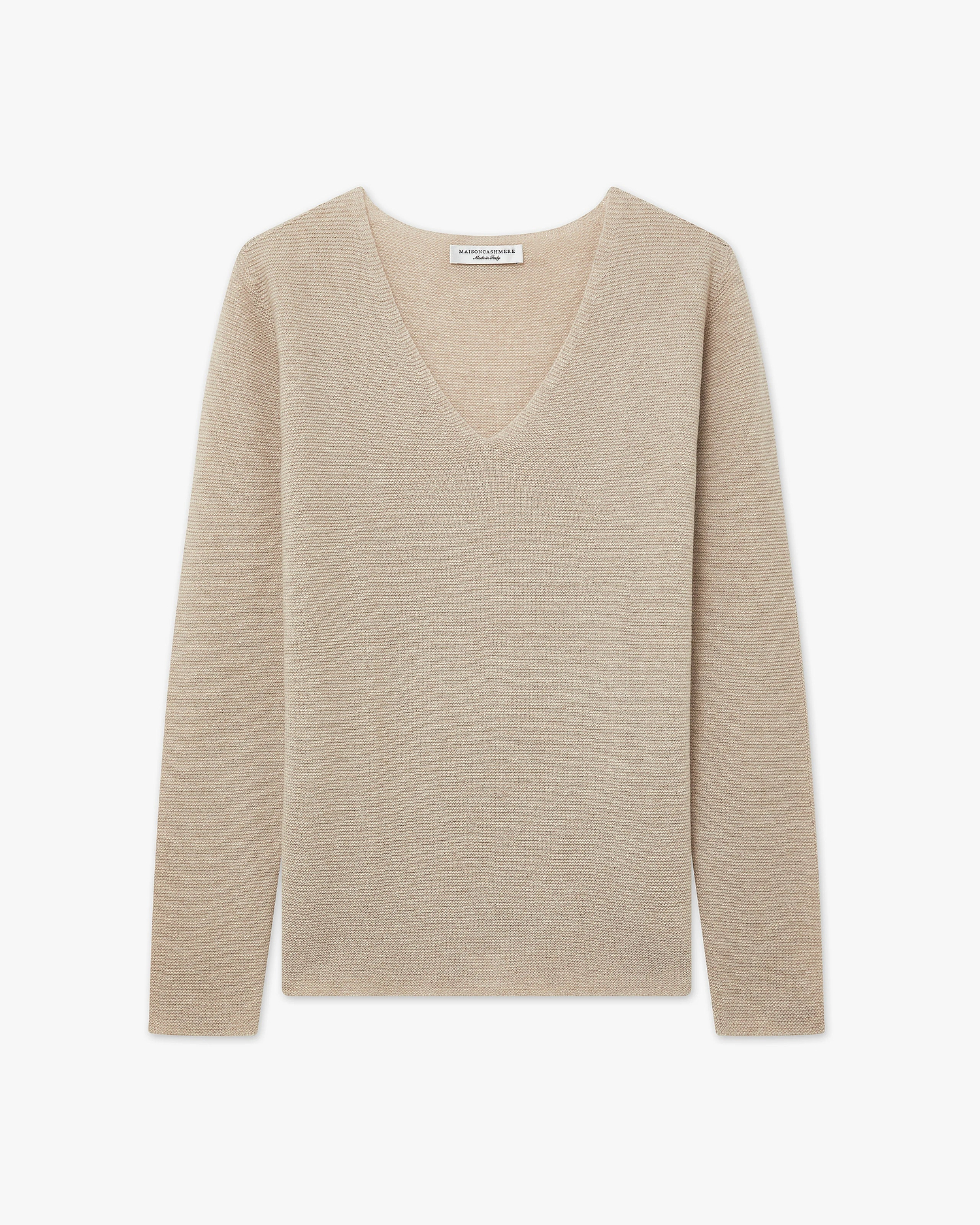 Women's Soffio V-Neck Sweater - Beige Cashmere